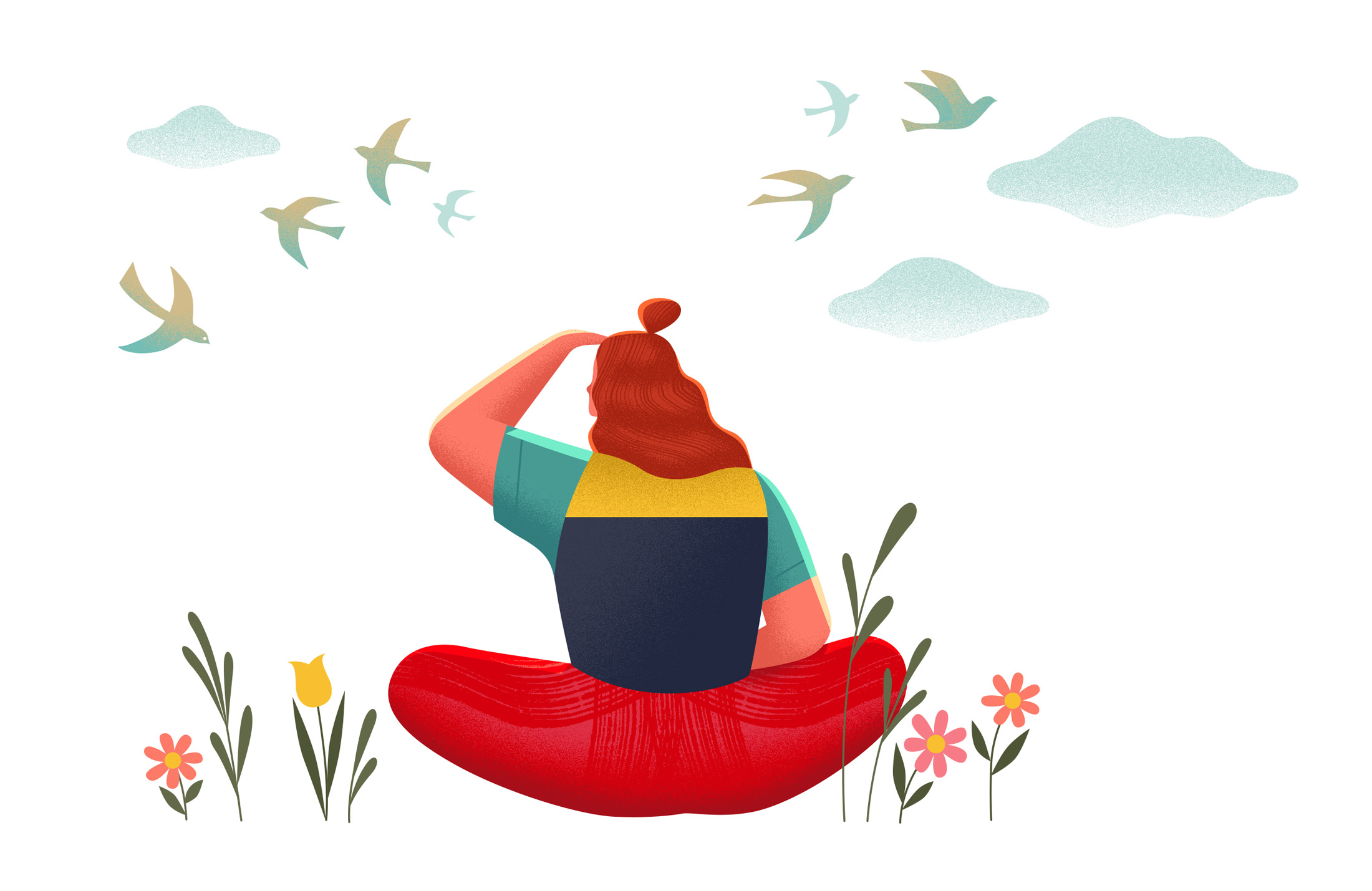 Illustration for Breathe Magazine, for article 'Don't Be a Sheep'