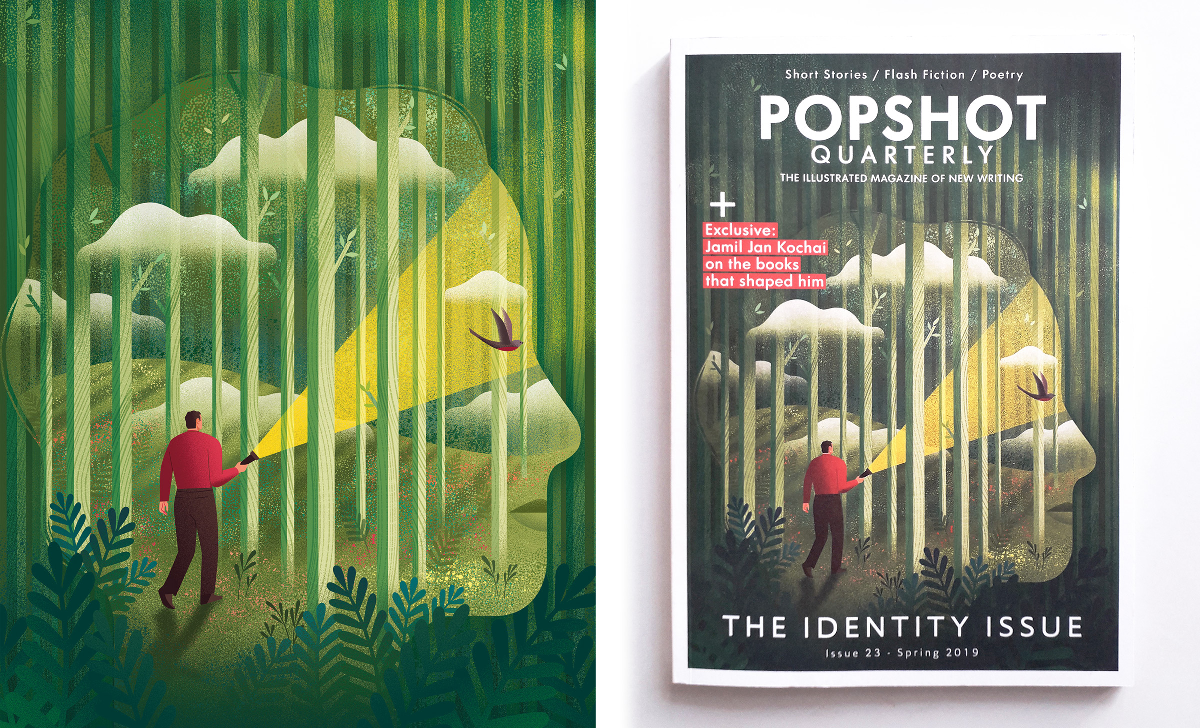 Cover illustration for Popshot magazine, Identity issue